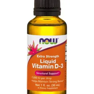 Now Foods D-3 Liquid (1,000 IU/1 drop) Extra Strength 28,4 ml