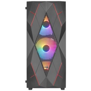 AeroCool Obudowa Volcan Czarna Mid Tower RGB
