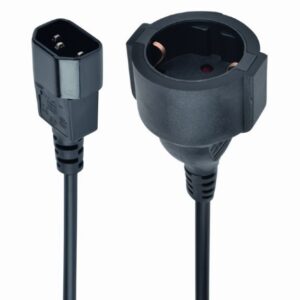 Gembird Adapter zasilania IEC320 C14->SCHUKO(F) 15 cm