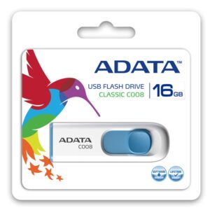 Adata Pendrive DashDrive Classic C008 16GB USB2.0 biało-niebieski