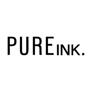 PUREink tattoo studio logo on a white background.