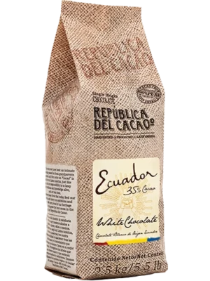 Ecuador White Chocolate 35% (Europe Only), 2.5 kg