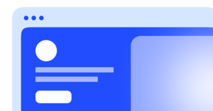 A stylized graphic of a generic landing page