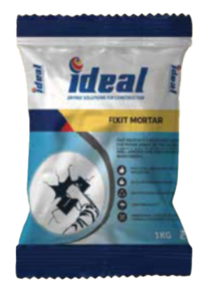 Ideal Fixit Mortar rapid repair mortar packaging for concrete and masonry fixing