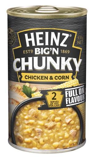 HEINZ CHUNKY CHICKEN & SWEETCORN SOUP 535GM Pack Size: 12