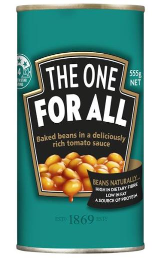 HEINZ BAKED BEANS IN TOMATO SAUCE 555GM Pack Size: 12