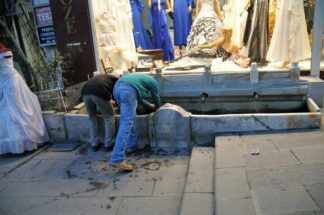 Istanbul, Turkey, Washing for Prayers