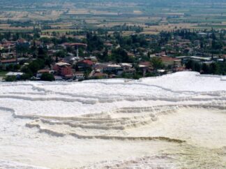 Pamukkale, Turkey, White Travertine Terraces