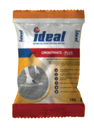 Ideal Groutmate Plus 1kg tile grout product packaging