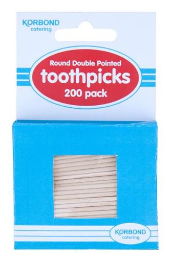 TOOTHPICKS DBL ENDED 200S KORBOND Pack size: 12