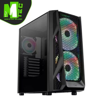 Aerocool Airhawk Duo Vidrio Templado Rgb Black