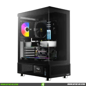 Gamdias ATLAS E1 3 Fan Case Gamer Diseño Panorámico tienda gamer