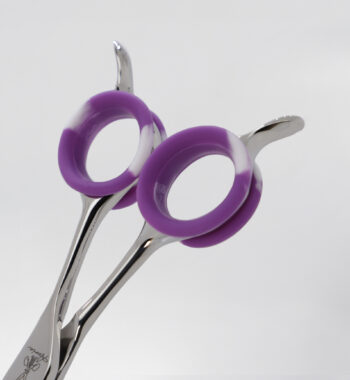 Dedales de silicona morado y blanco