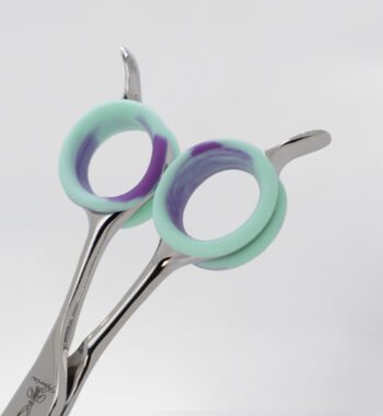 Dedales de silicona turquesa y morado