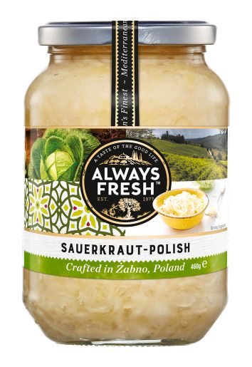 ALWAYS FRESH SAUERKRAUT POLISH 460GM Pack Size:6