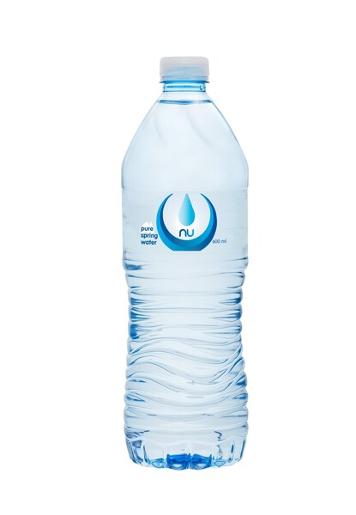 NU PURE SPRING WATER 600ML RECTANGLE BOTTLE Pack Size: 24