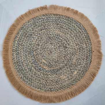 seagrass placemat with fringe