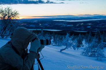 Fotografering med ullvantar
