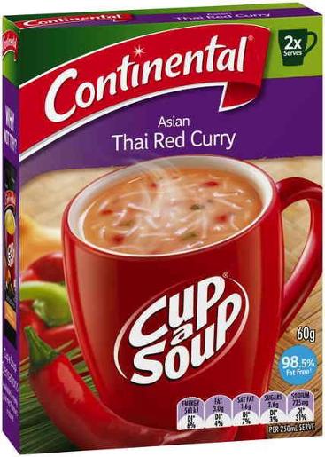 ASIAN THAI CURRY CUP-A-SOUP 2 SERVES 60GM