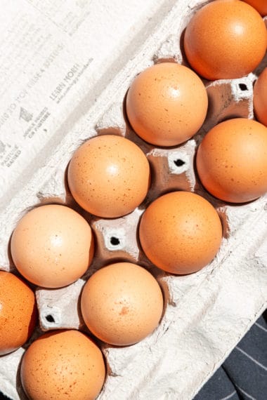 a dozen farm-fresh eggs