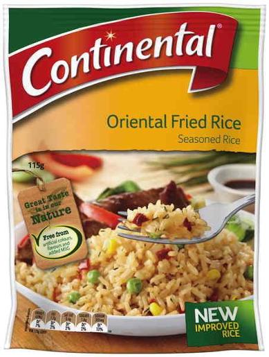 CONTINENTAL ASIAN ORIENTAL FRIED RICE 115GM Pack Size: 7