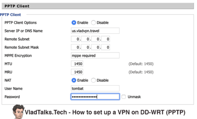 How to set up a VPN on a DD-WRT router - PPTP