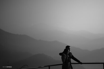 couple at pun hull trekking point