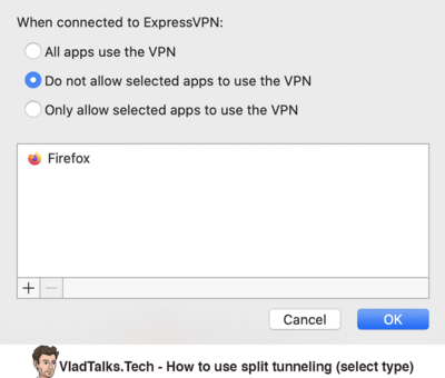 What is VPN split tunneling and how to easily set it up for your VPN connection 11 How to use split tunneling with ExpressVPN - select type