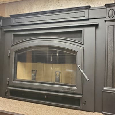 Quadra-fire Expedition II wood insert at Enchanted Fireside showroom