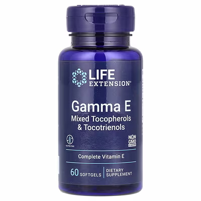 Life Extension Gamma E Mixed Tocopherols X 60 Softgels