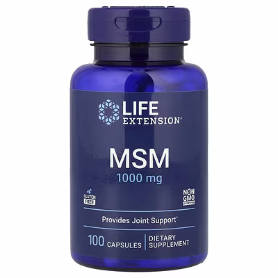 Life Extension Msm 1000Mg (Methylsulfonylmethane) X 100 Caps
