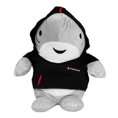 MASCOTTE SHARKY POKERSTARS CON FELPA CON LINEA ROSSA