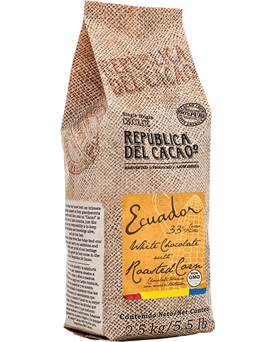 Ecuador 33% White Chocolate with Roasted Corn, 2.5 KG