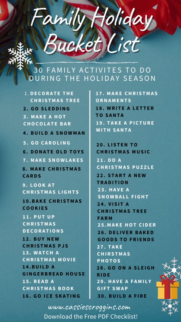 30 holiday activities for families