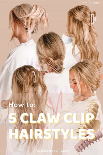 Hair claw clips  Claw clip, Hair claw, Hair stylies