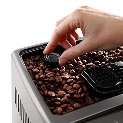 reservoir à grains de l'expresso broyeur Delonghi Dinamica Plus Titanium FEB 3795 T