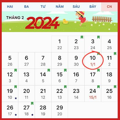 Còn mấy ngày nữa Tết Nguyên đán 2024?
