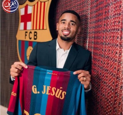 ضربة مدوية في كامب نو.. برشلونة يعلن التعاقد مع جابريال خيسوس لتدعيم الهجوم