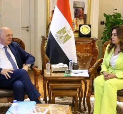 وزيرة التنمية المحلية والبيئة تبحث مع وزير البيئة والطاقة الإيطالي