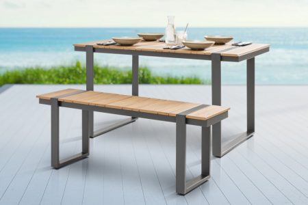 Garten-Lavica Tampa Lounge 123cm Polywood prírodná