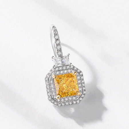 AHQONE Bloom Time Series 7*7mm High Carbon Diamond Earrings | Floral Elegance by Your Ears