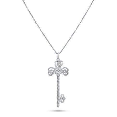 7mm Cushion Cut Halo Pendant in 925 Sterling Silver Multi-Color