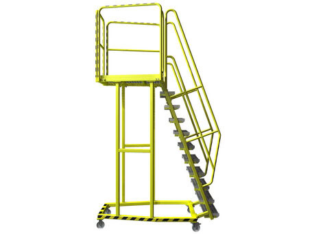 Platform ladder CAD design - Movable platform design