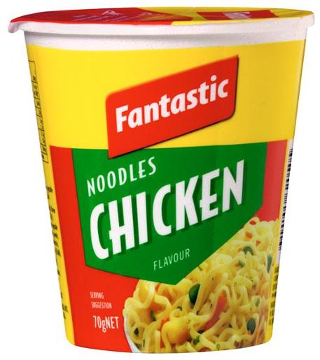 FANTASTIC NOODLES CUP CHICKEN 70GM Pack Size: 12