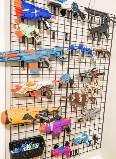 Nerf Storage Idea_wire rack