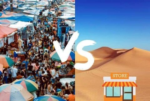 pros and cons of selling on a marketplace vs your own store