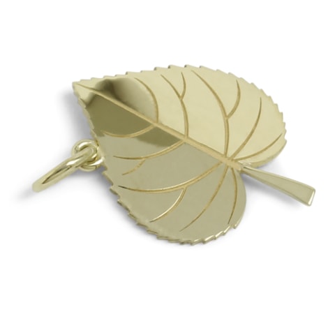 custom made jewellery with a linden leaf