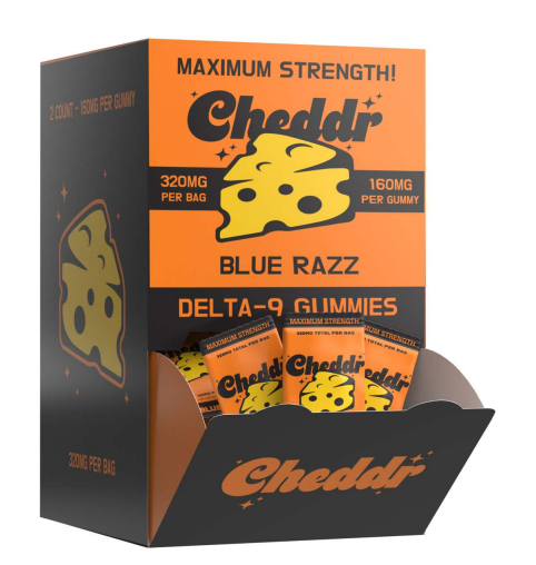 2ct 160mg Gummies - Blue Razz - 40ct Feeder wholesale – Dizzle Dist