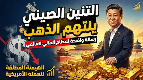 التنين الصيني يلتهم الذهب