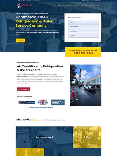 Website Design Bay Area Mechanical